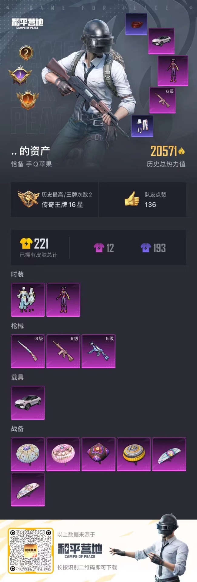 HPQM3144717和平精英账号详情图2