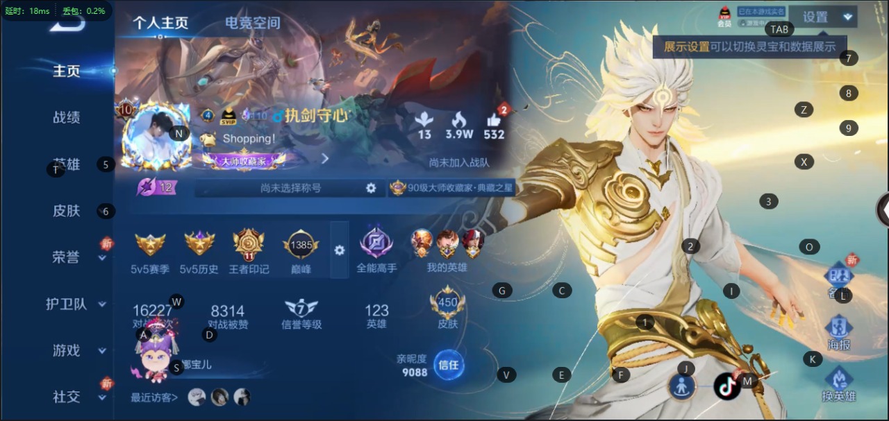 王者荣耀账号安卓QQ10 8典藏 2无双 31传说 123英雄 450皮肤 可修改实名 荣耀水晶：神鉴启示录,鸣剑·曳影