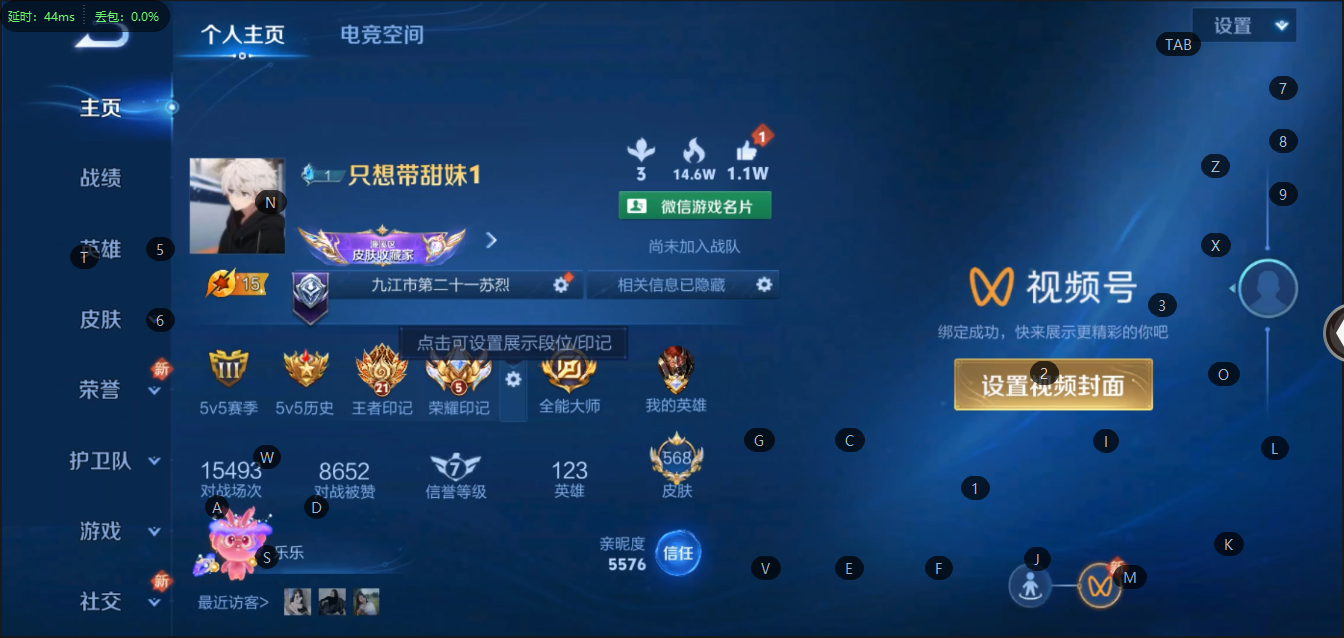 王者荣耀账号苹果VX无双 2珍品传说 85传说 123英雄 568皮肤 可修改实名 荣耀水晶：鸣剑·曳影,九霄神辉(木兰