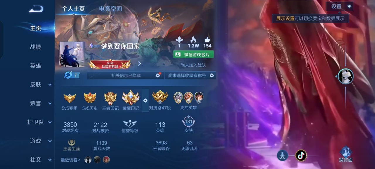 WZQM399775王者荣耀账号详情图9
