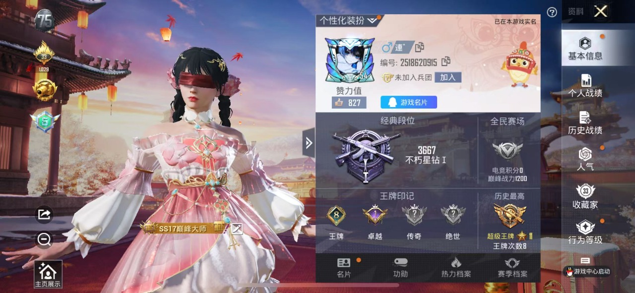 HPQM3153619和平精英账号详情图3