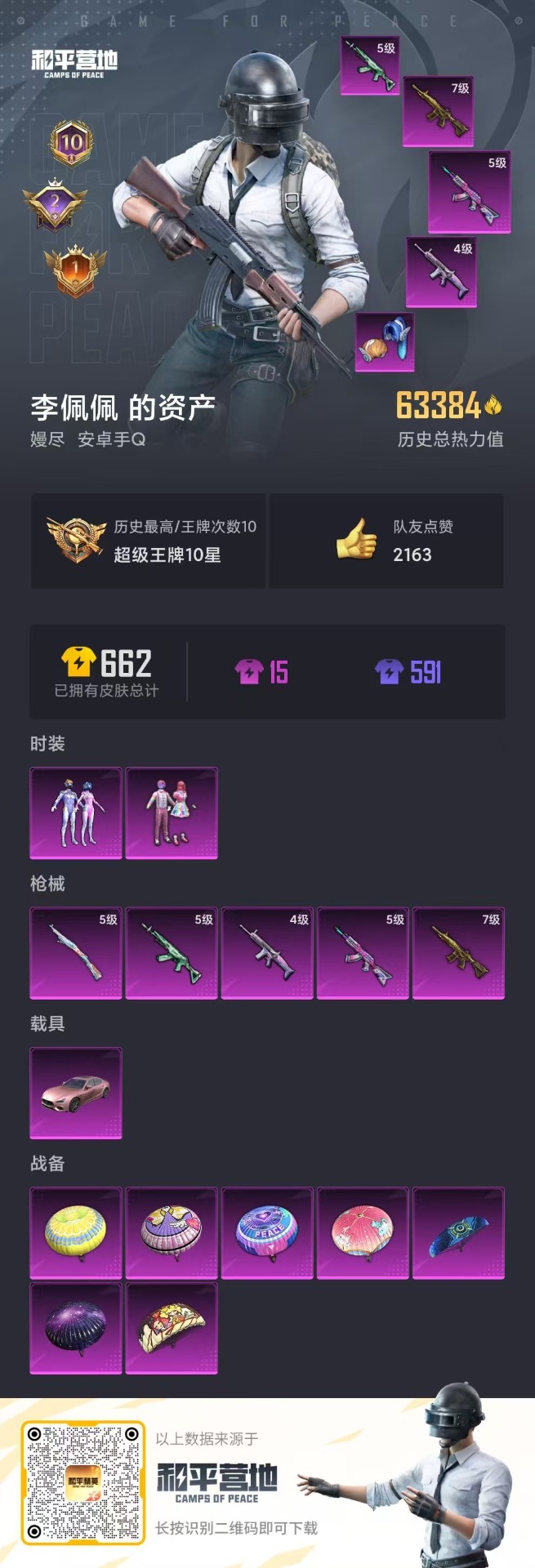 HPQM3155049和平精英账号详情图3