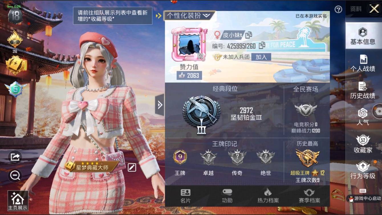 HPQM3156034和平精英账号详情图2
