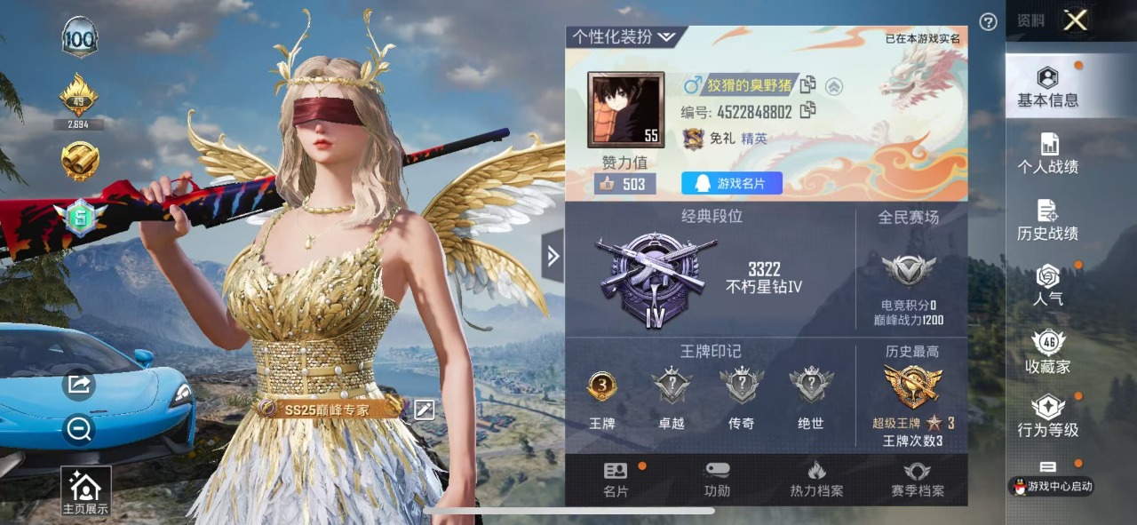 HPQM3156273和平精英账号详情图3