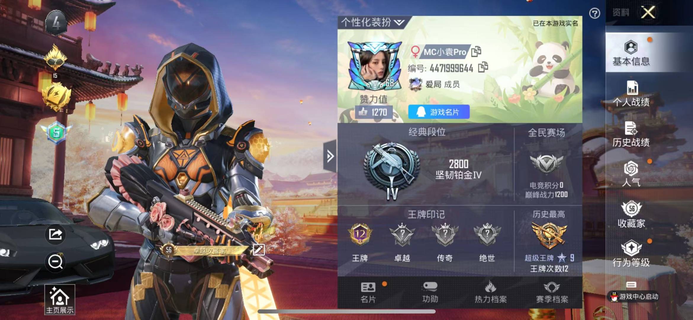 HPQM3156296和平精英账号详情图3
