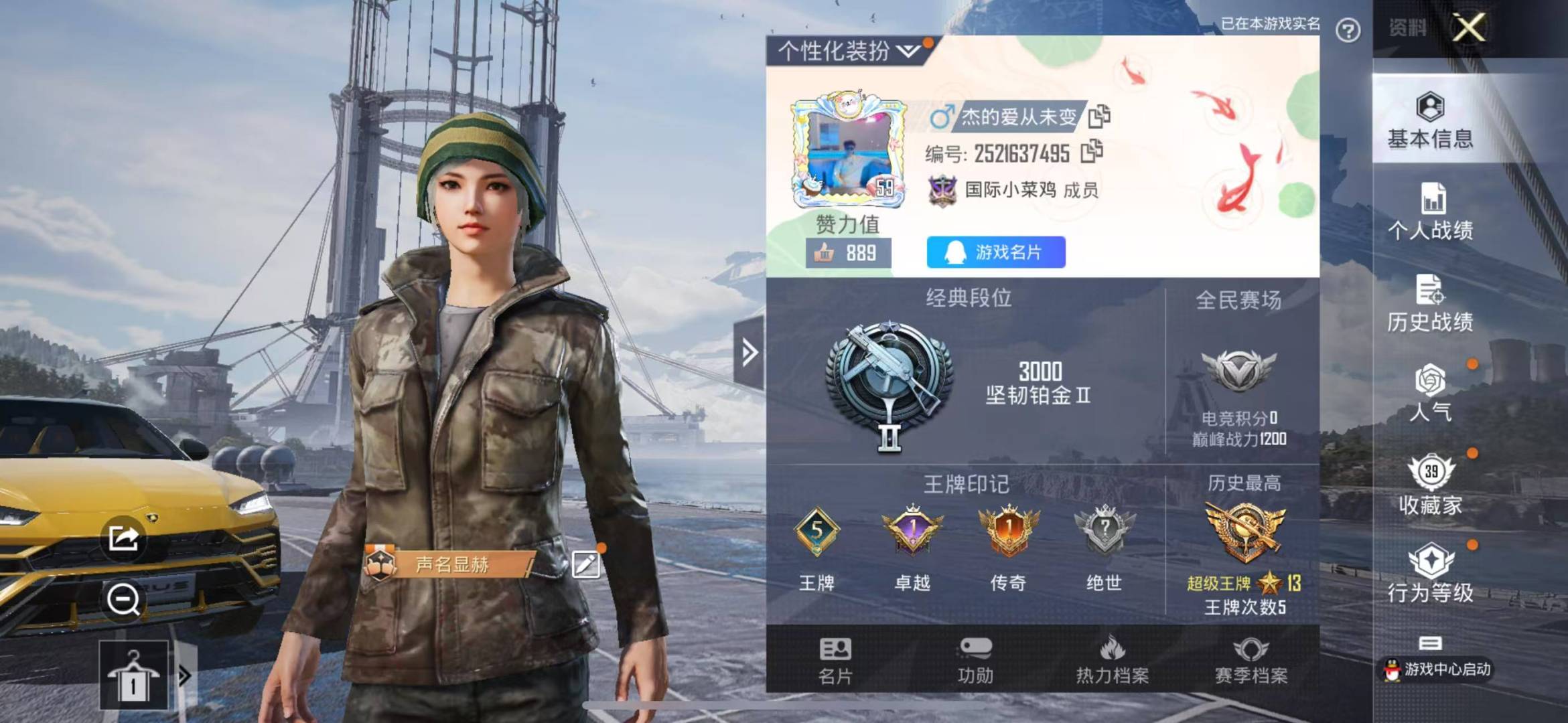 HPQM3156297和平精英账号详情图3