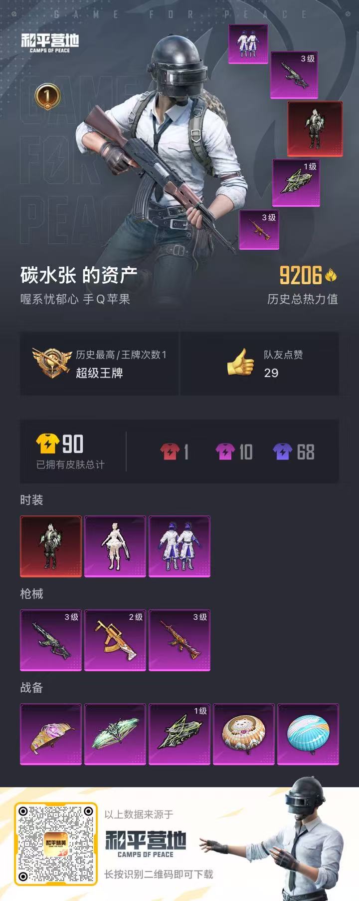HPQM3156317和平精英账号详情图4