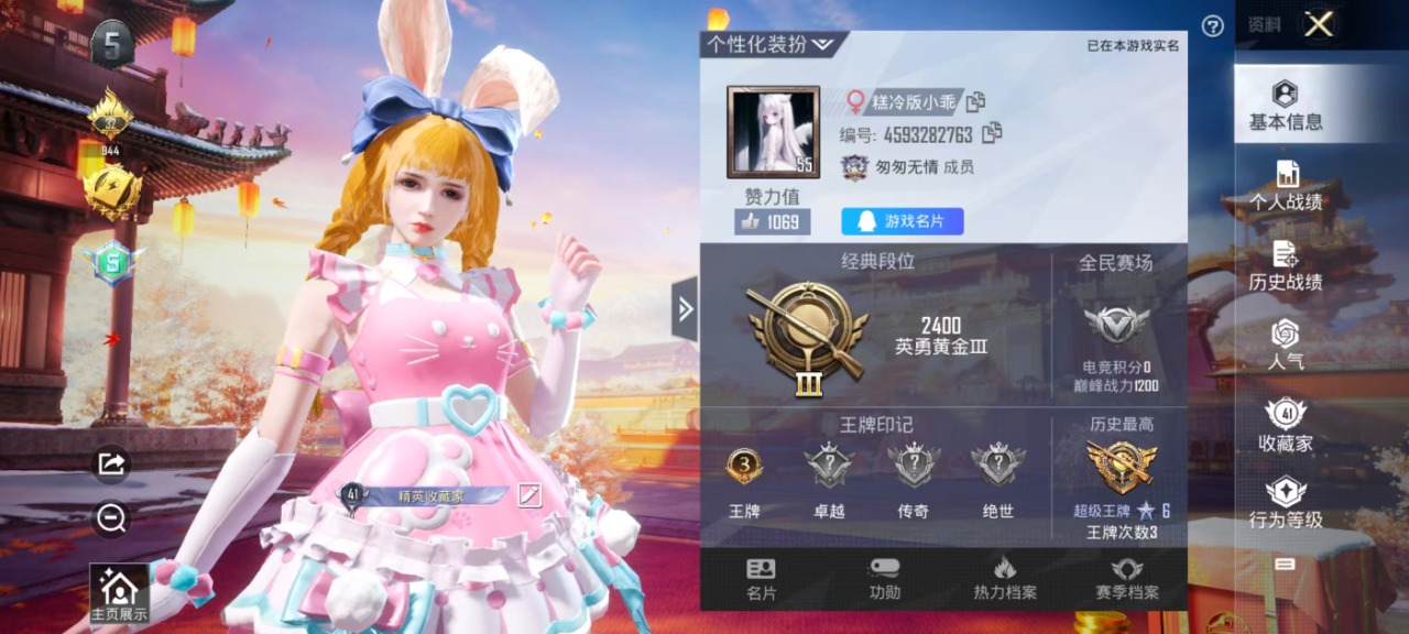 HPQM3156368和平精英账号详情图2