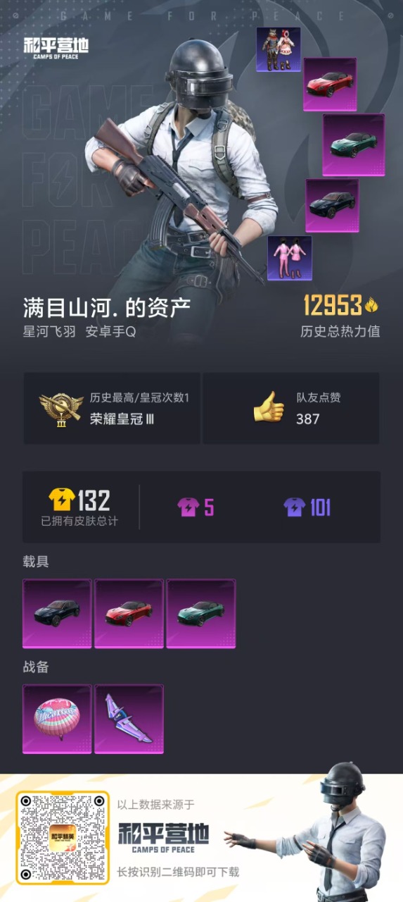 HPQM3156633和平精英账号详情图2