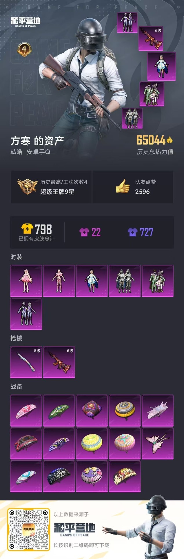 HPQM3160505和平精英账号详情图4