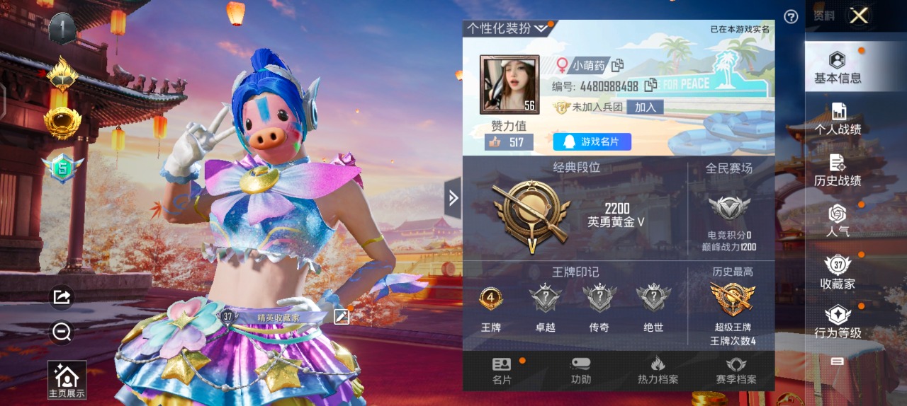 HPQM3160524和平精英账号详情图17