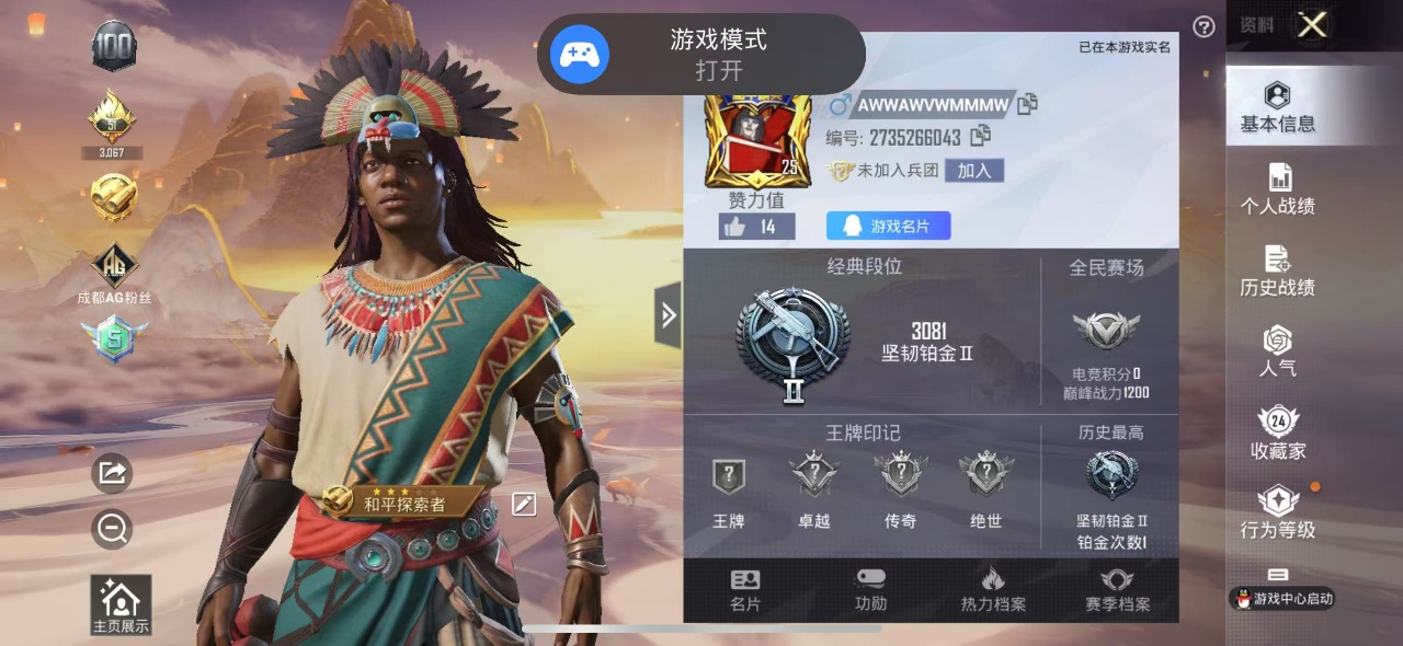 HPQM3160698和平精英账号详情图14