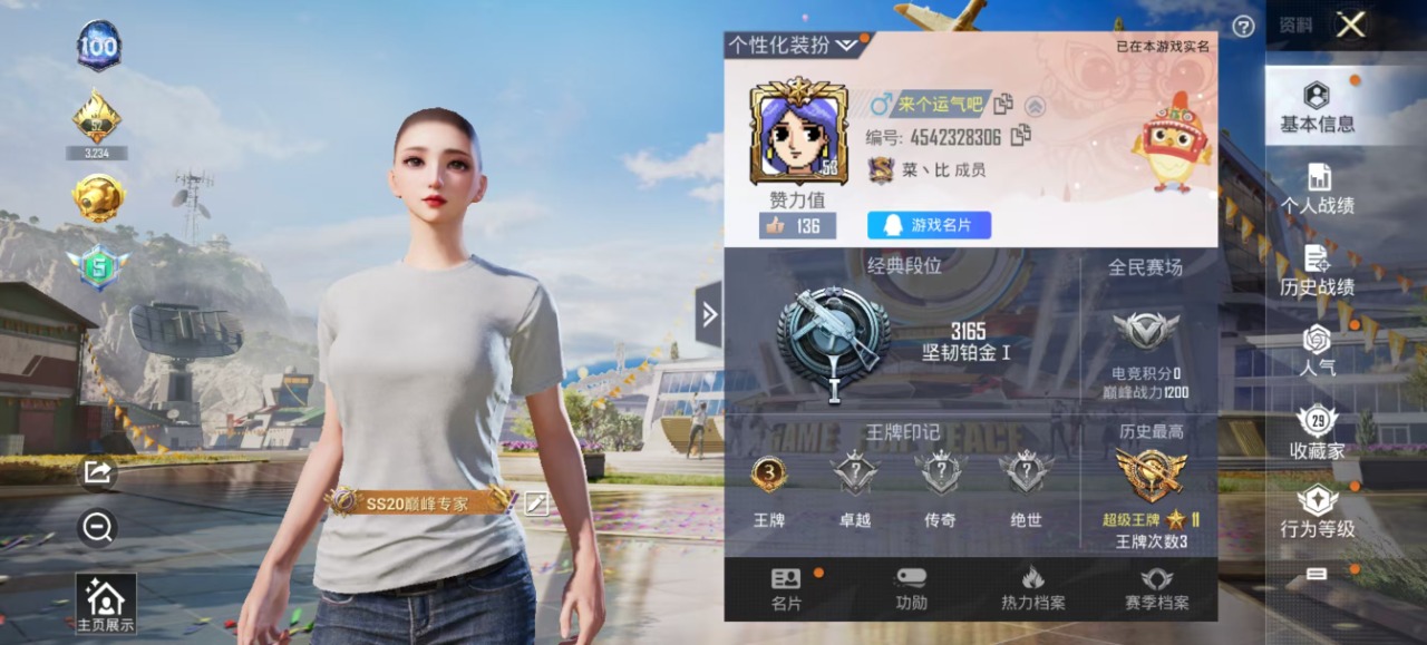 HPQM3160705和平精英账号详情图4