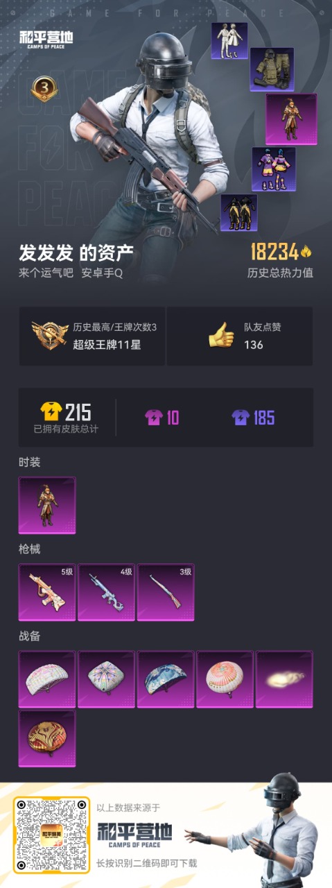 HPQM3160705和平精英账号详情图3