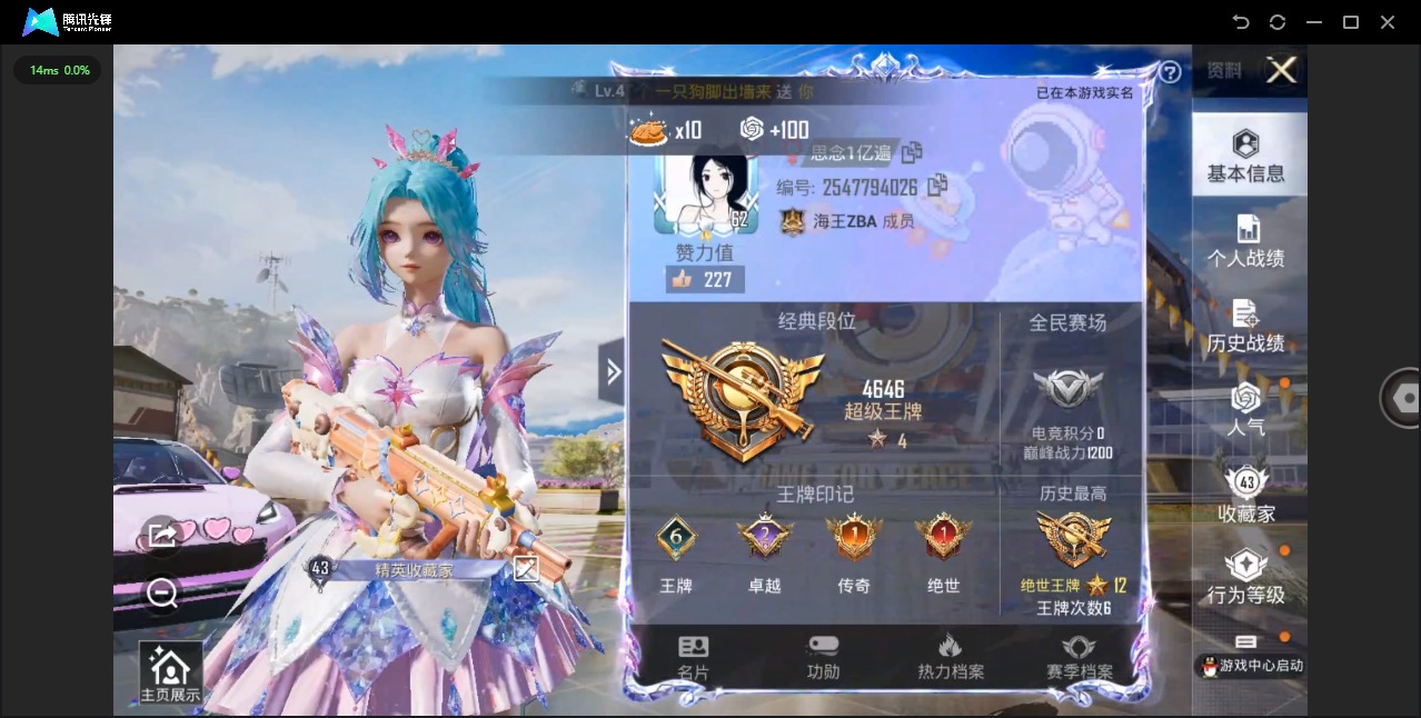 HPQM3160725和平精英账号详情图2