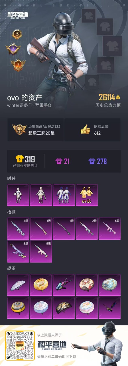 HPQM3160730和平精英账号详情图6