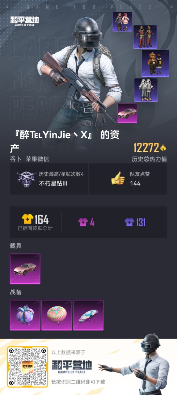 HPQM3160808和平精英账号详情图3
