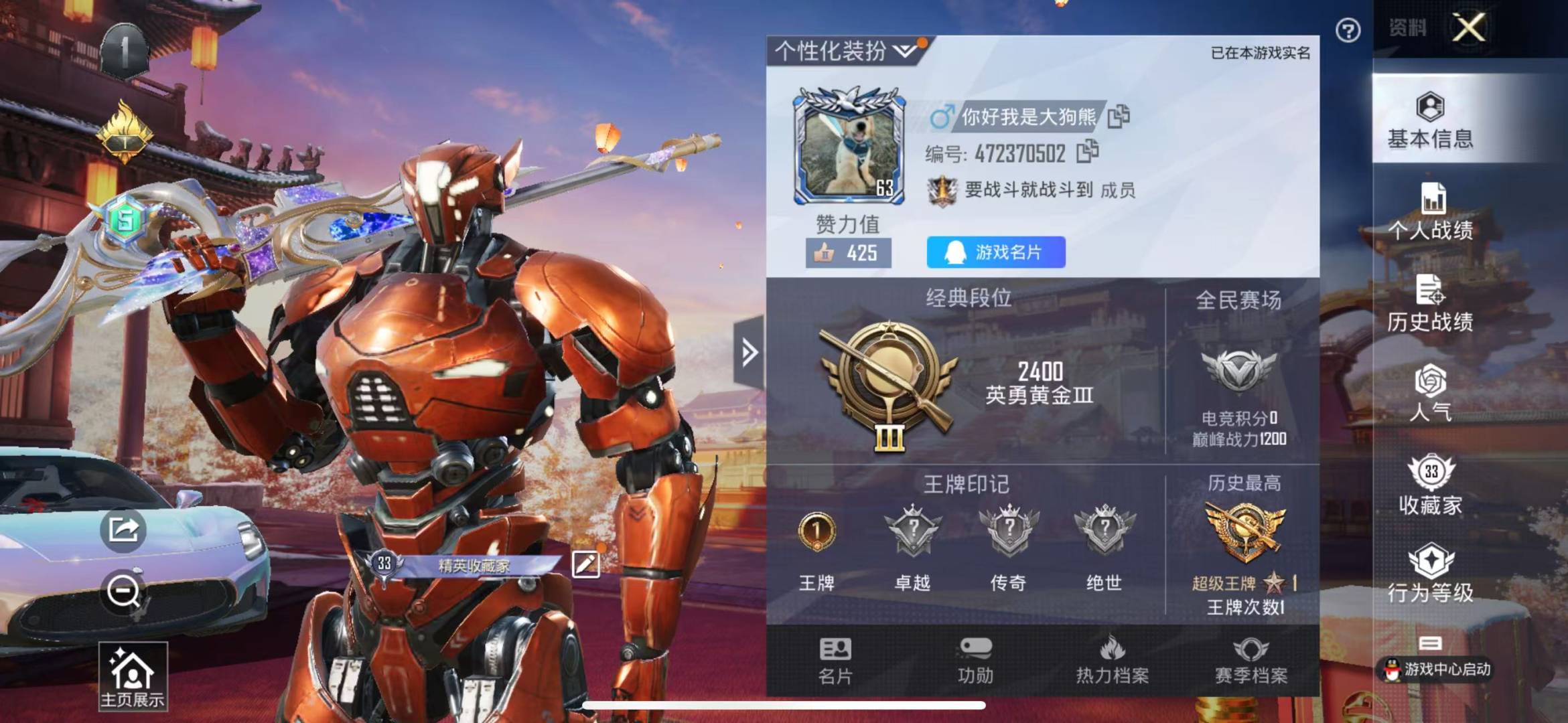 WZQM3102811王者荣耀账号详情图16