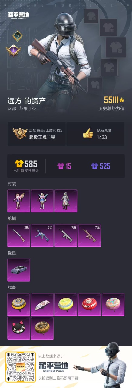 HPQM3160903和平精英账号详情图3
