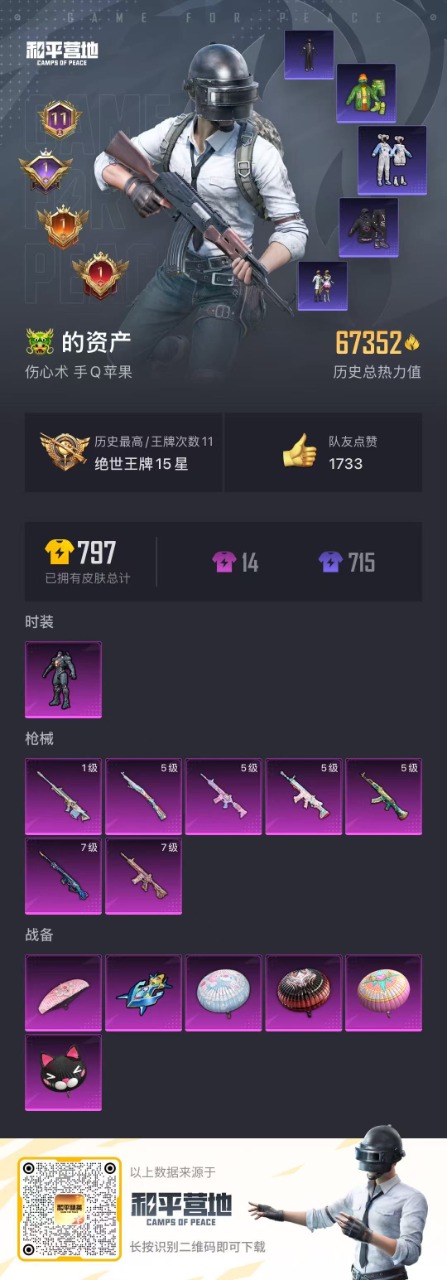HPQM3160907和平精英账号详情图4