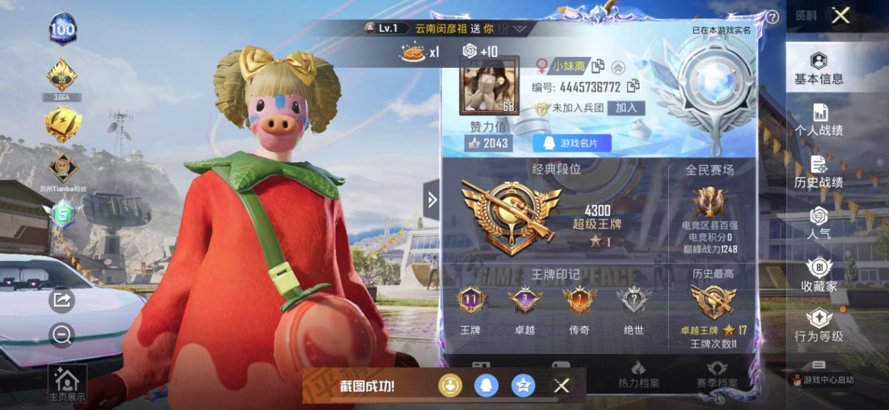 HPQM3161783和平精英账号详情图2
