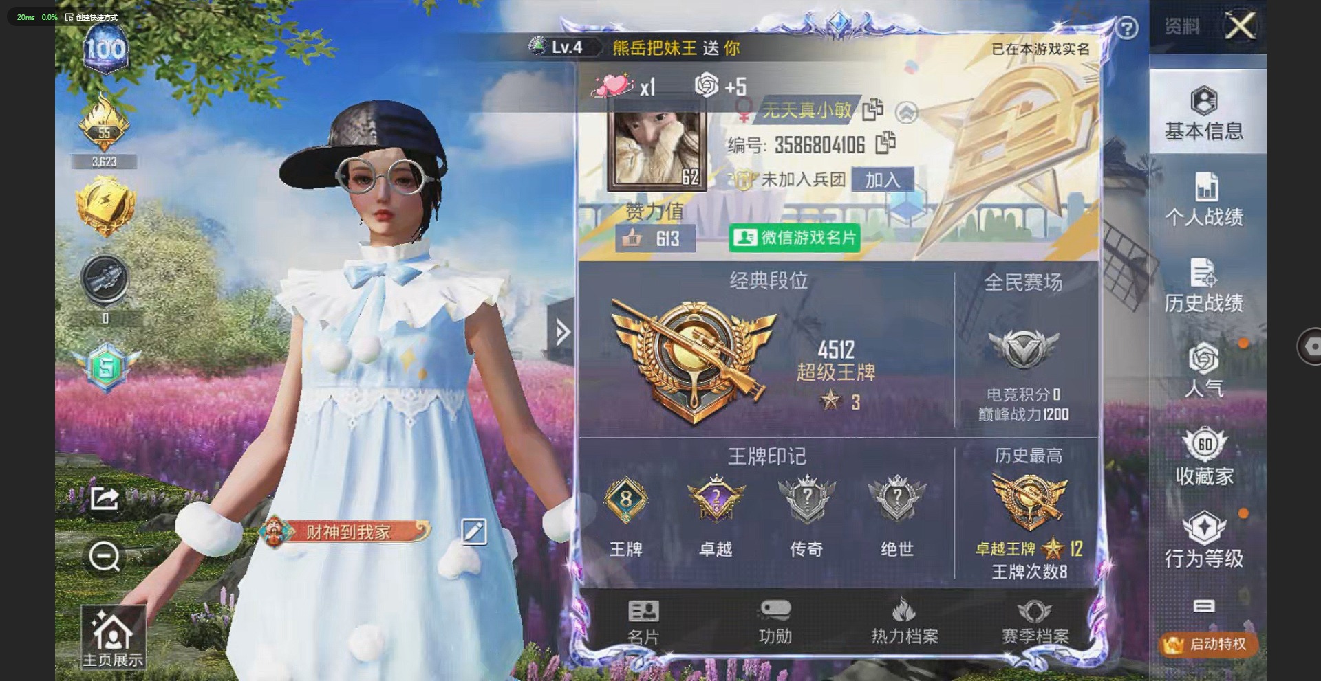 HPQM3163331和平精英账号详情图2