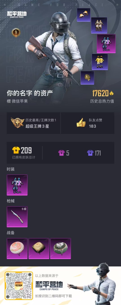HPQM3164111和平精英账号详情图2