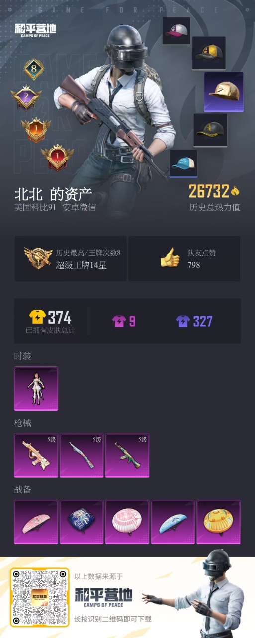 HPQM3165372和平精英账号详情图3