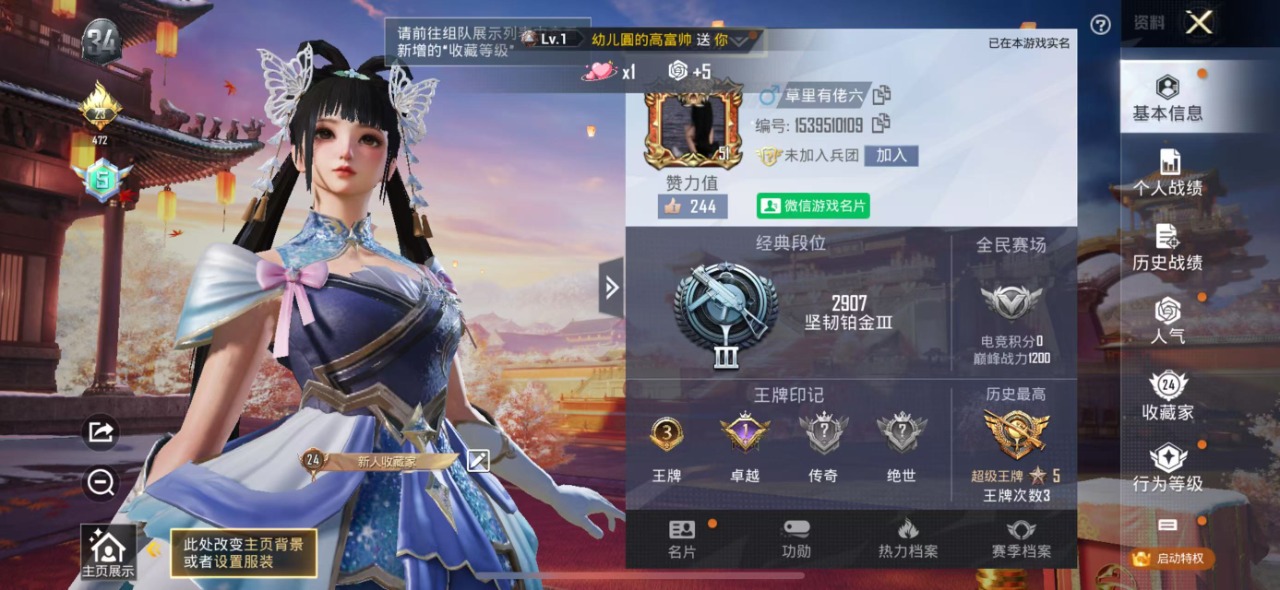 HPQM3165383和平精英账号详情图2