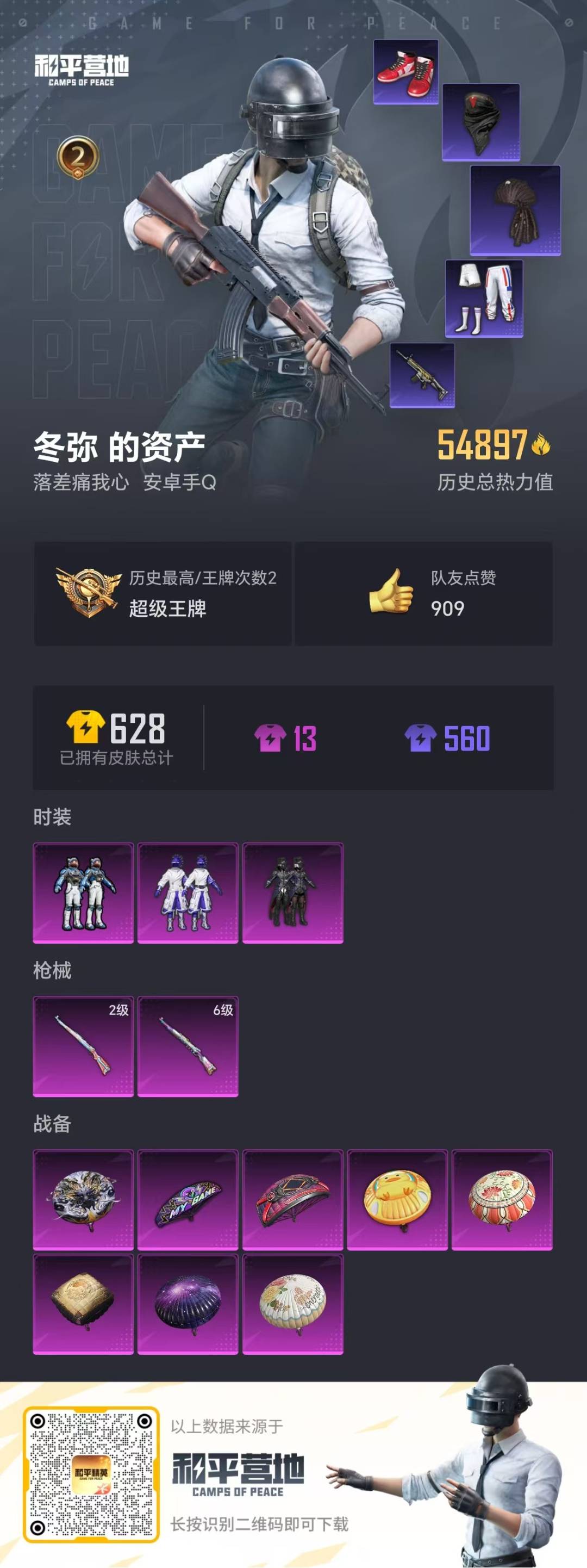 HPQM3166268和平精英账号详情图2