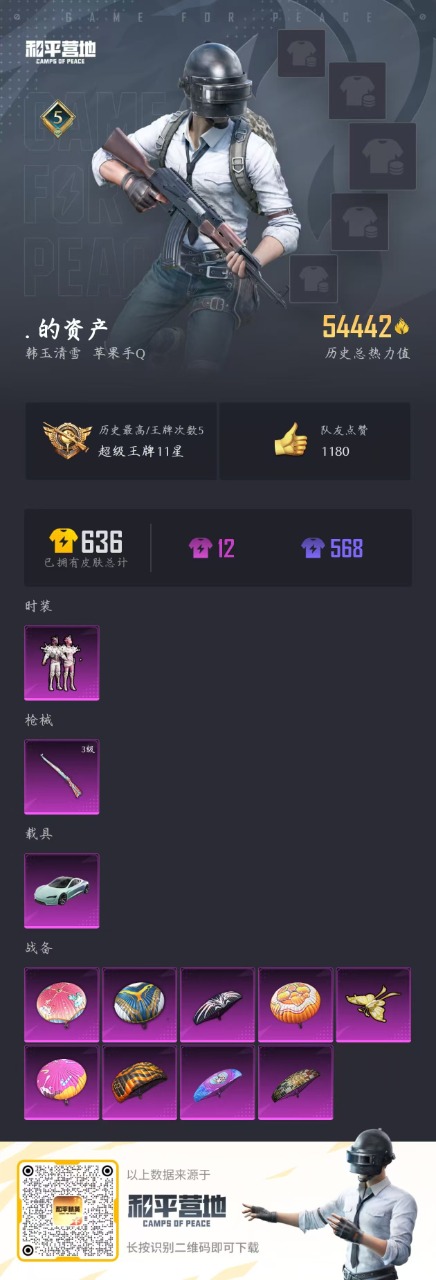 HPQM3168052和平精英账号详情图3