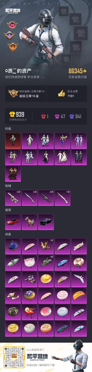 HPQM3168621和平精英账号详情图3