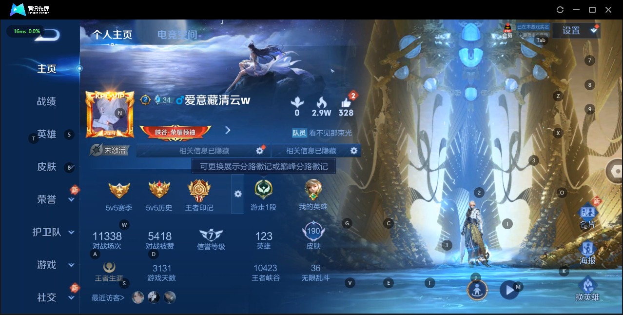 WZQM3107316王者荣耀账号详情图2