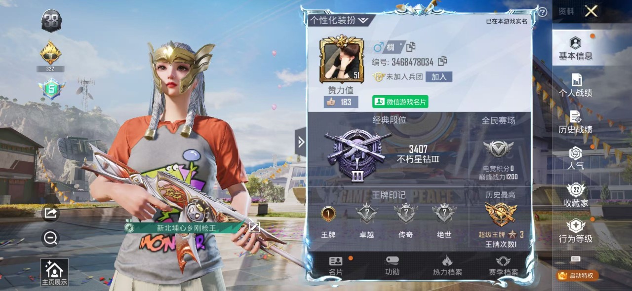 HPQM3173913和平精英账号详情图3