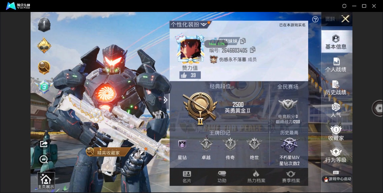 HPQM3178336和平精英账号详情图2