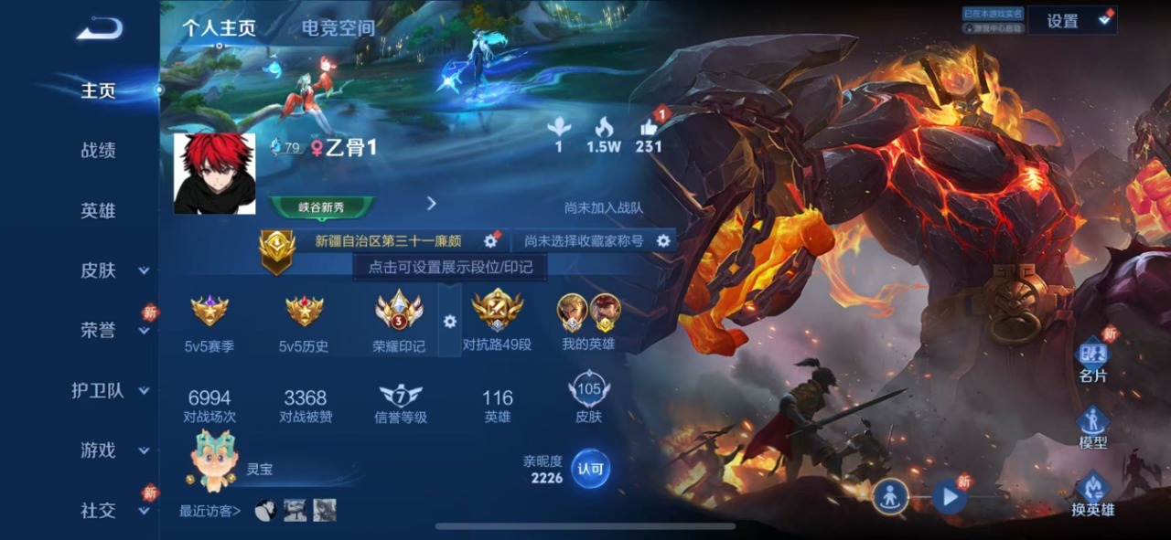 WZQM3119119王者荣耀账号详情图2 WZQM3119119王者荣耀账号详情图2