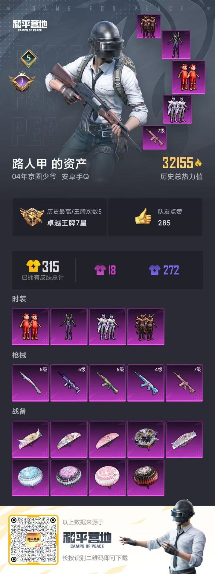 HPQM3193601和平精英账号详情图2 HPQM3193601和平精英账号详情图2