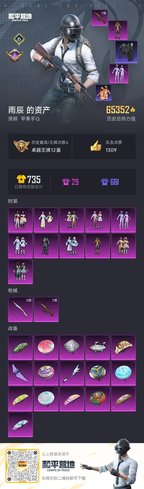 HPQM3194294和平精英账号详情图2 HPQM3194294和平精英账号详情图2