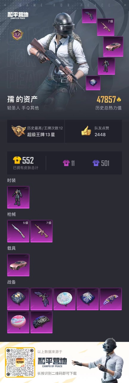 HPQM3194548和平精英账号详情图17 HPQM3194548和平精英账号详情图17