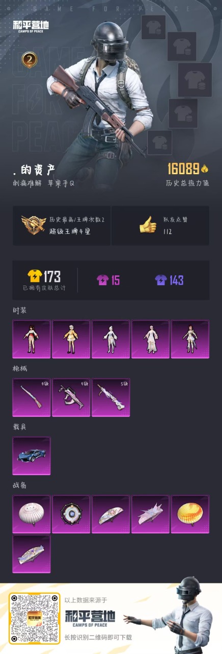 HPQM3194830和平精英账号详情图4 HPQM3194830和平精英账号详情图4