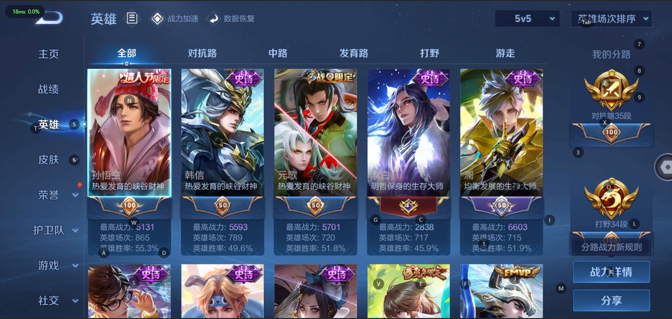 WZQM3124232王者荣耀账号详情图4 WZQM3124232王者荣耀账号详情图4