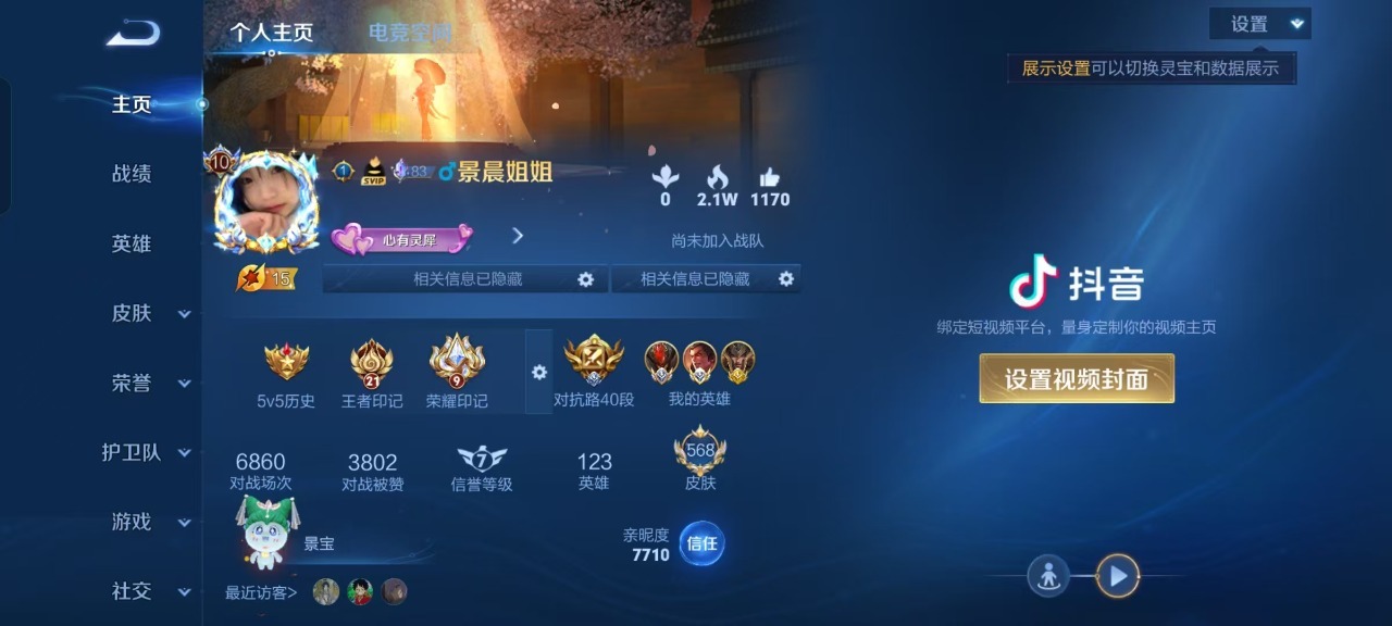 WZQM3125418王者荣耀账号详情图21 WZQM3125418王者荣耀账号详情图21