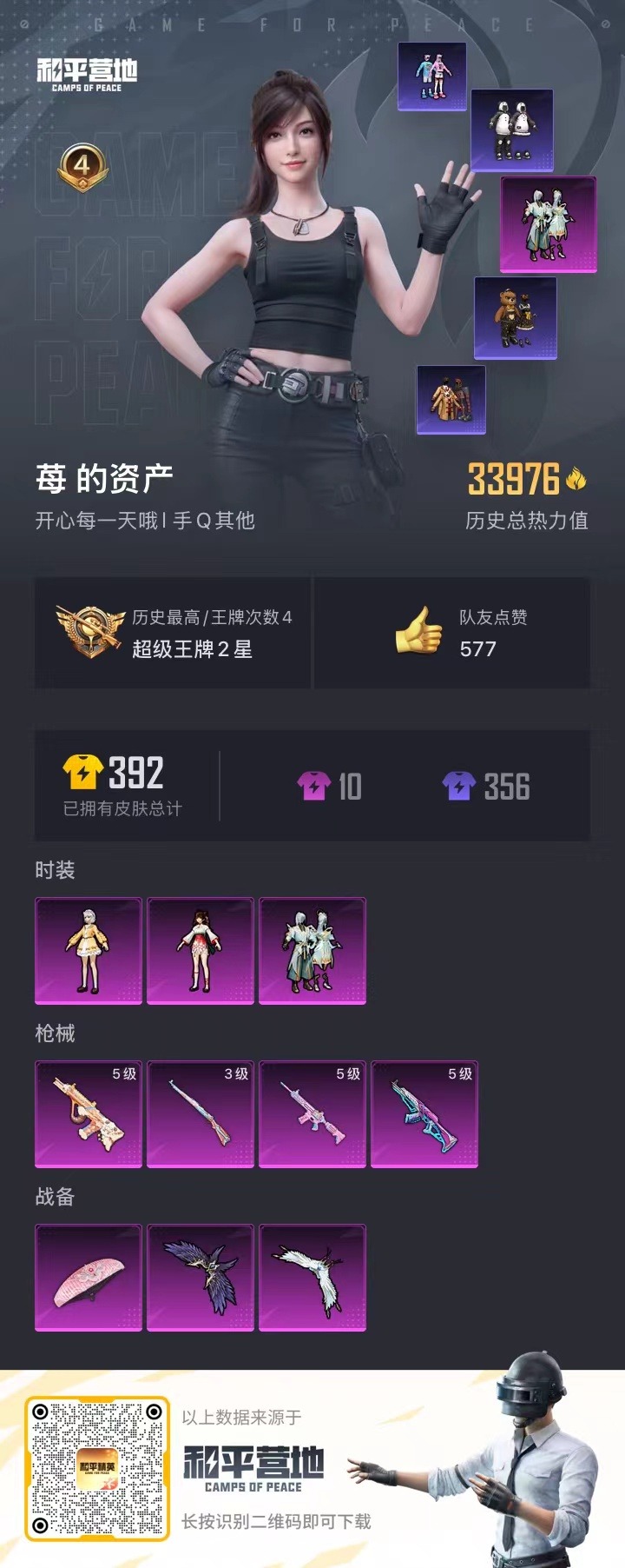 HPQM3206655和平精英账号详情图4 HPQM3206655和平精英账号详情图4