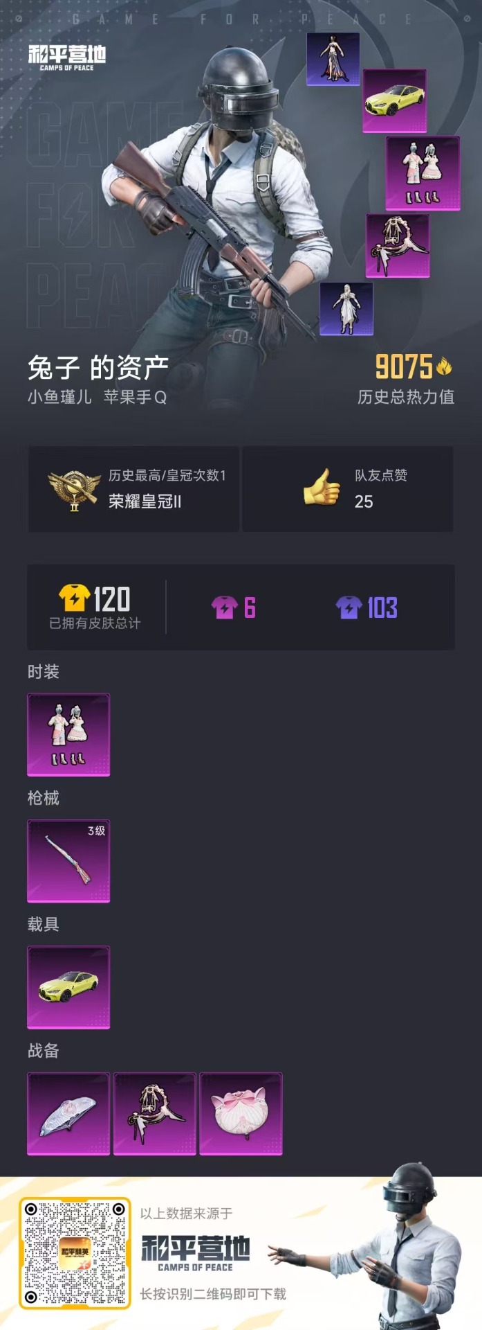 HPQM3208415和平精英账号详情图4 HPQM3208415和平精英账号详情图4