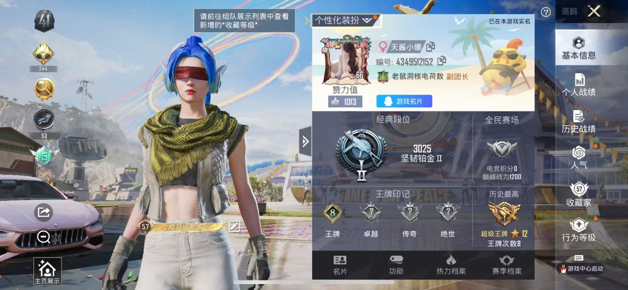 HPQM3213995和平精英账号详情图3 HPQM3213995和平精英账号详情图3