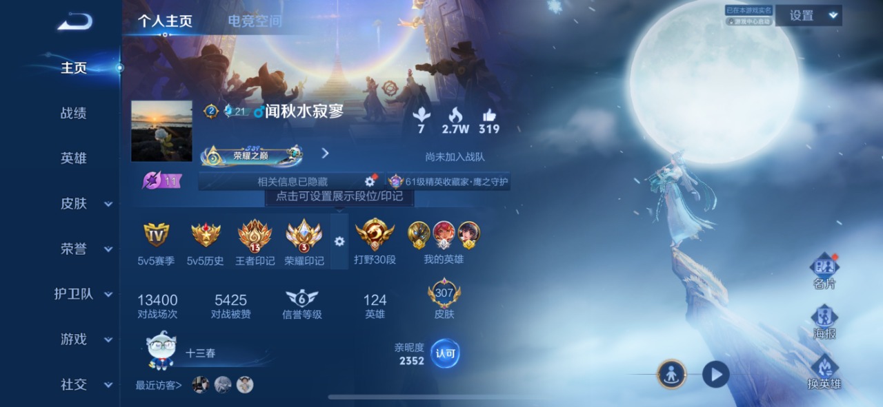 WZQM3131108王者荣耀账号详情图4 WZQM3131108王者荣耀账号详情图4