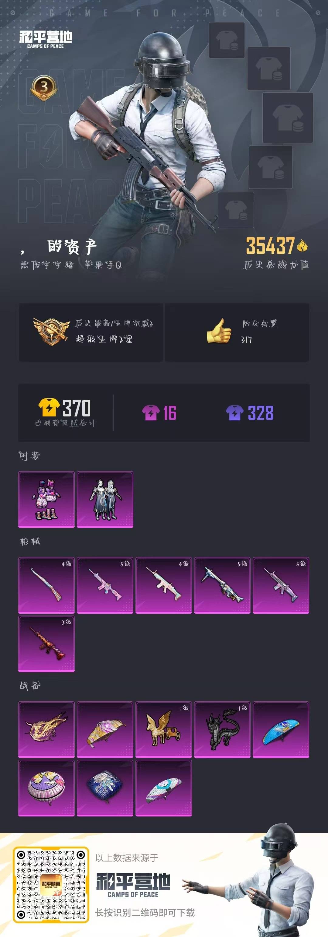 HPQM3265414和平精英账号详情图5 HPQM3265414和平精英账号详情图5