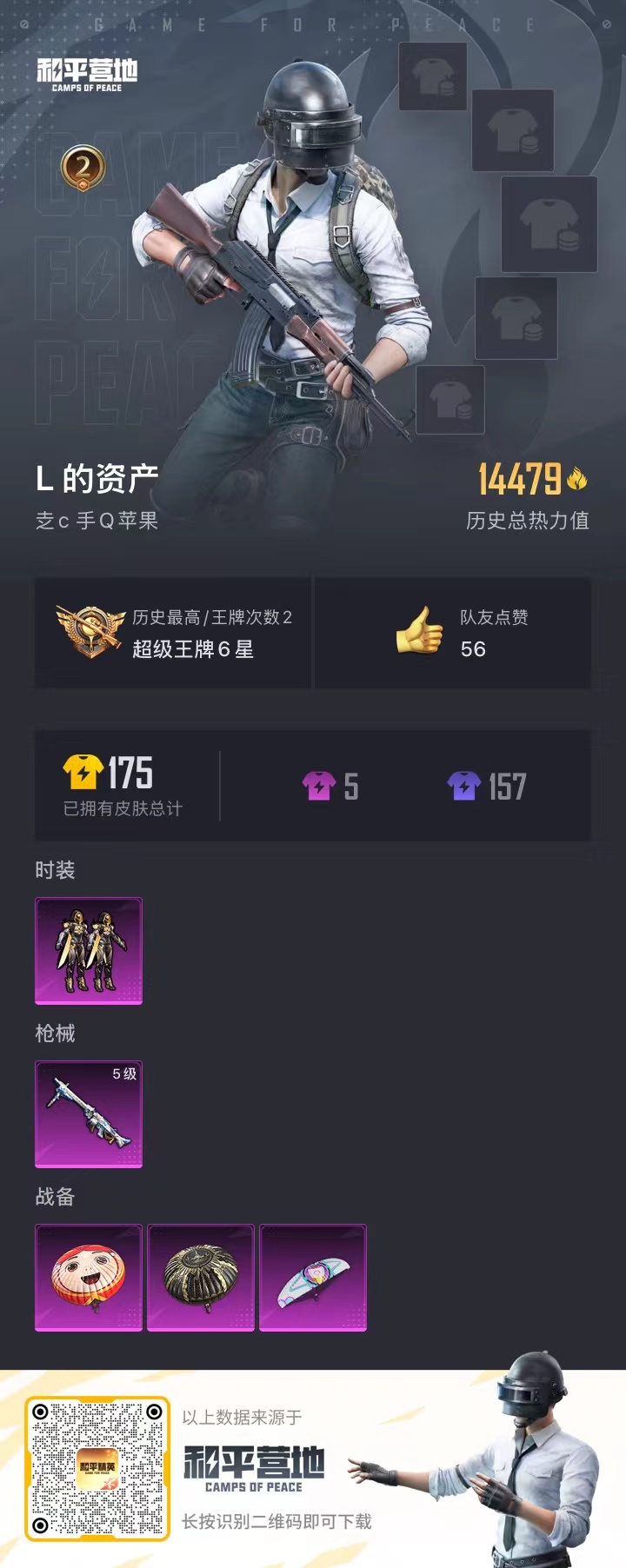[9117087]1粉装 1特效枪 2印记 可二次 热门装扮：创世·救赎 稀有枪皮：MG3洛神天依 五级特效枪：五级MG3-洛神天依 紫色装扮：春光漫游,快闪甜心,创世·幻影,云霞荷露,竞技名士,玉