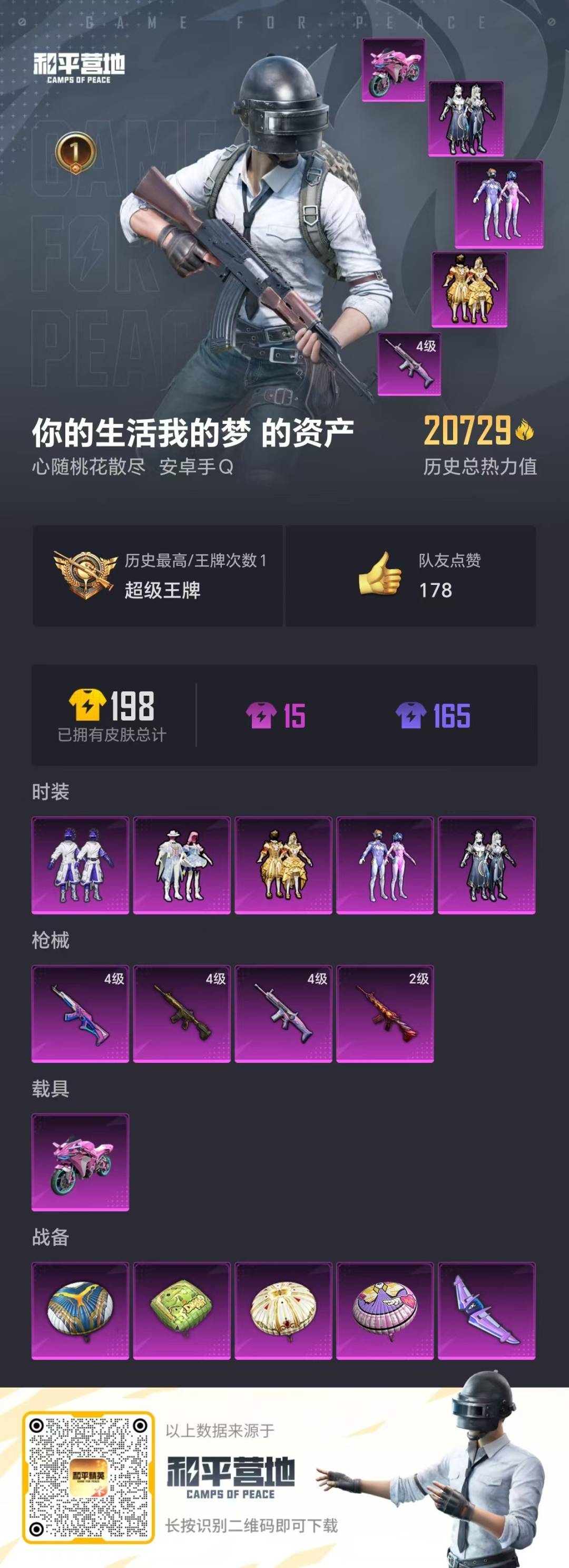 HPQM3263647和平精英账号详情图3 HPQM3263647和平精英账号详情图3