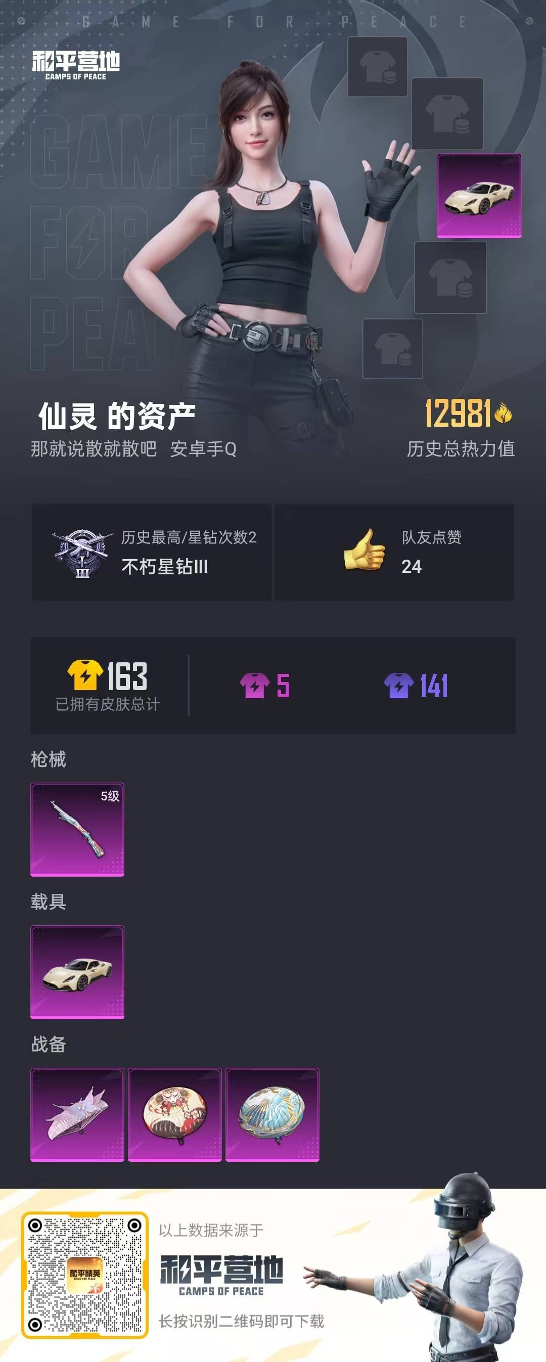 HPQM3265320和平精英账号详情图2 HPQM3265320和平精英账号详情图2